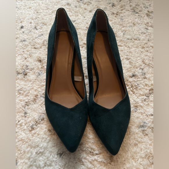 A New Day Hunter Green Heels - EUC - Size 7 - Picture 3 of 4